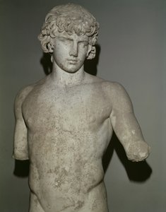 アンティヌスの図、西暦130年後（大理石）（詳細）（65513も参照）